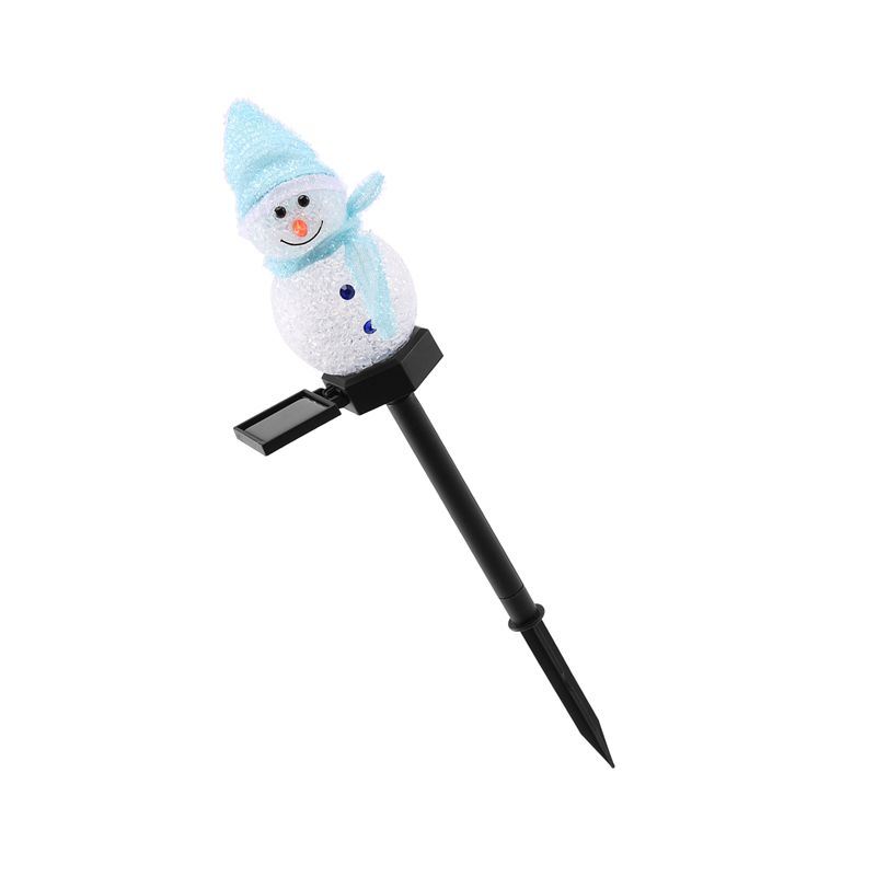 Outdoor Solar Power Xmas Lights - AT29-Schneemann Solarleuchten Weihnachten Solarbetriebene LED-Schneemann-Lichtdekoration Outdoor