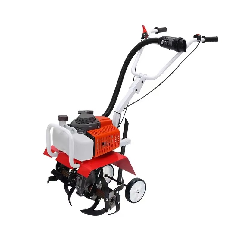 Garden Tiller Mini - Wettbewerbsfähiger Preis 63,3-cm³-Motor-Mini-Bodenfräse mit Messerfräse für