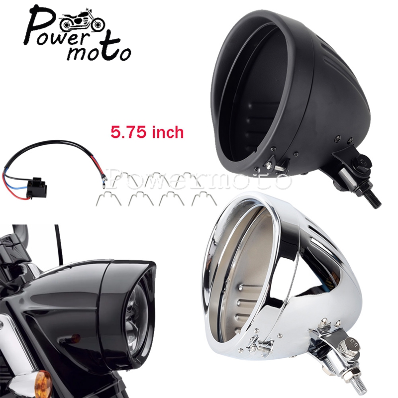 Outdoor Power Xtreme - 5,75 Zoll Motorrad Stahl Scheinwerfer Gehäuse