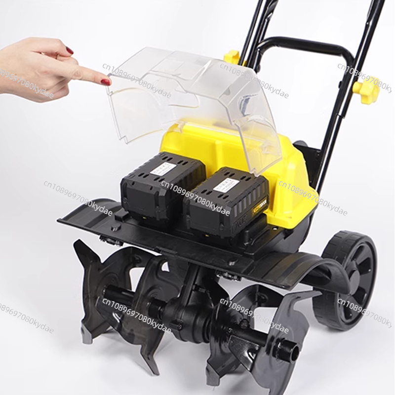 Garden Tiller Mini - Wiederaufladbarer Lithium-Akku Mini-Bodenfräse Haushalts-Bodenlockerungswerkzeug Garten-Gewächshaus-Kultivator