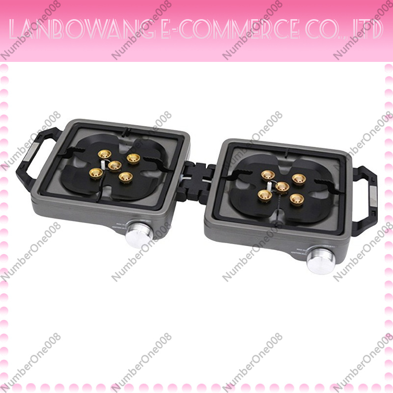 Outdoor Power Heater - Outdoor Doppelbrenner Hochleistungs-Campingkocher Klappbarer BBQ-Grill Split-Kocher