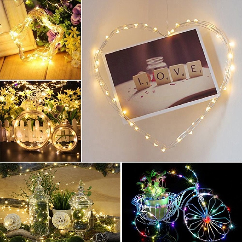 Outdoor Power For Wedding - LED-Solarlichter-Girlande, wasserdichte Lichterkette für den Außenbereich,