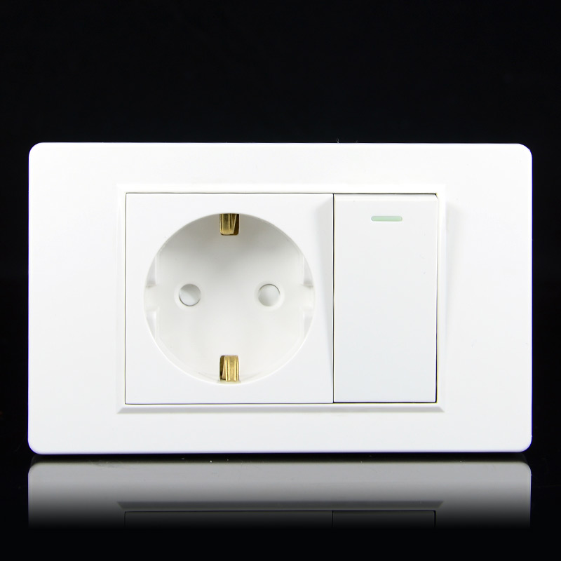 Outdoor Power Hub - EU-Haushaltssteckdose nach deutschem Standard 16A 2-Loch-Stecker