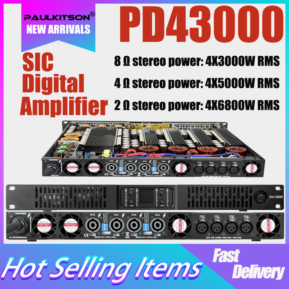 Outdoor Power Amplifier - Paulkitson PD43000 4 x 3000 W