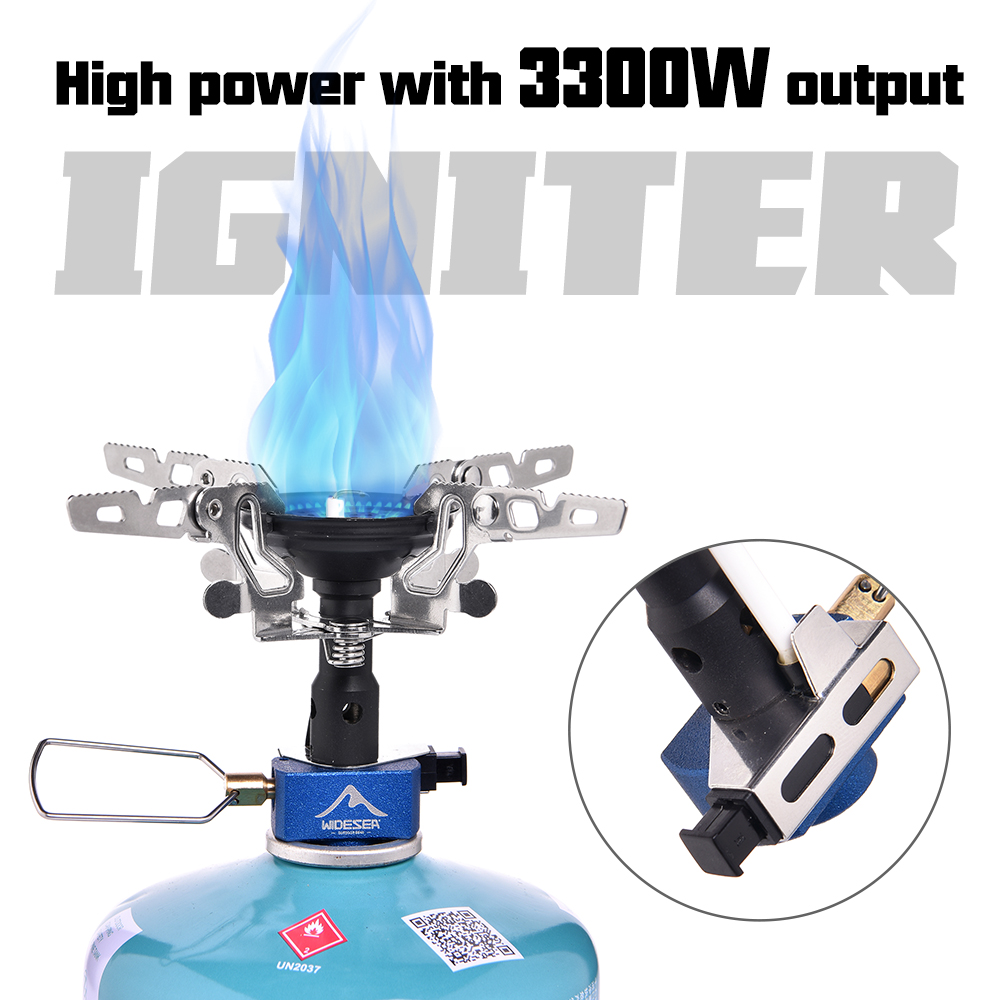 Outdoor Power Heater - Outdoor-Camping-Gasbrenner Outdoor-Kocher 3300W mit Zünder Campingausrüstung