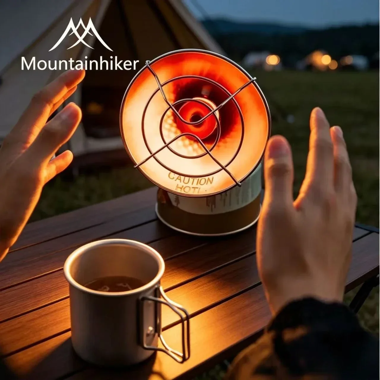 Outdoor Power Heater - MOUNTAINHIKER Outdoor Camping Mini Tragbarer Gasheizer
