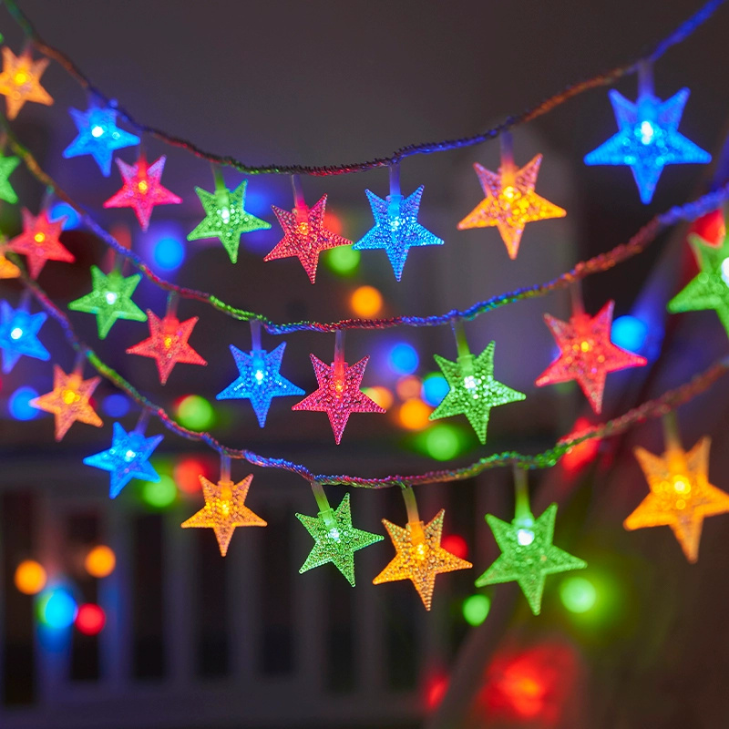 Outdoor Power For Wedding - Batterie Power Girlande Stern Fee Lichterketten