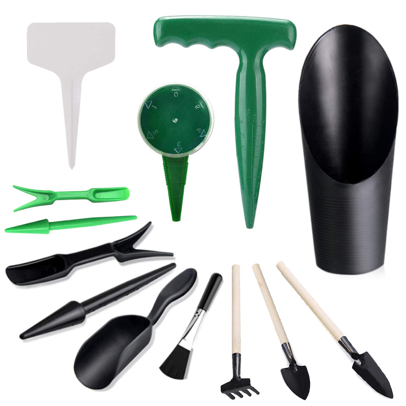 Garden Tiller Mini - Mini-Gartenwerkzeug-Set, Etikettenbrett, Kunststoff, Gartenpflanzen, Haushalt, Sukkulenten,