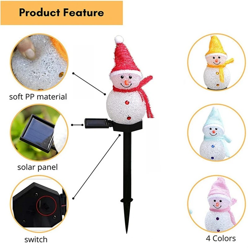 2LED Schneemann Solar Garten L – Outdoor Solar Power Xmas Lights Bewertung und Preis