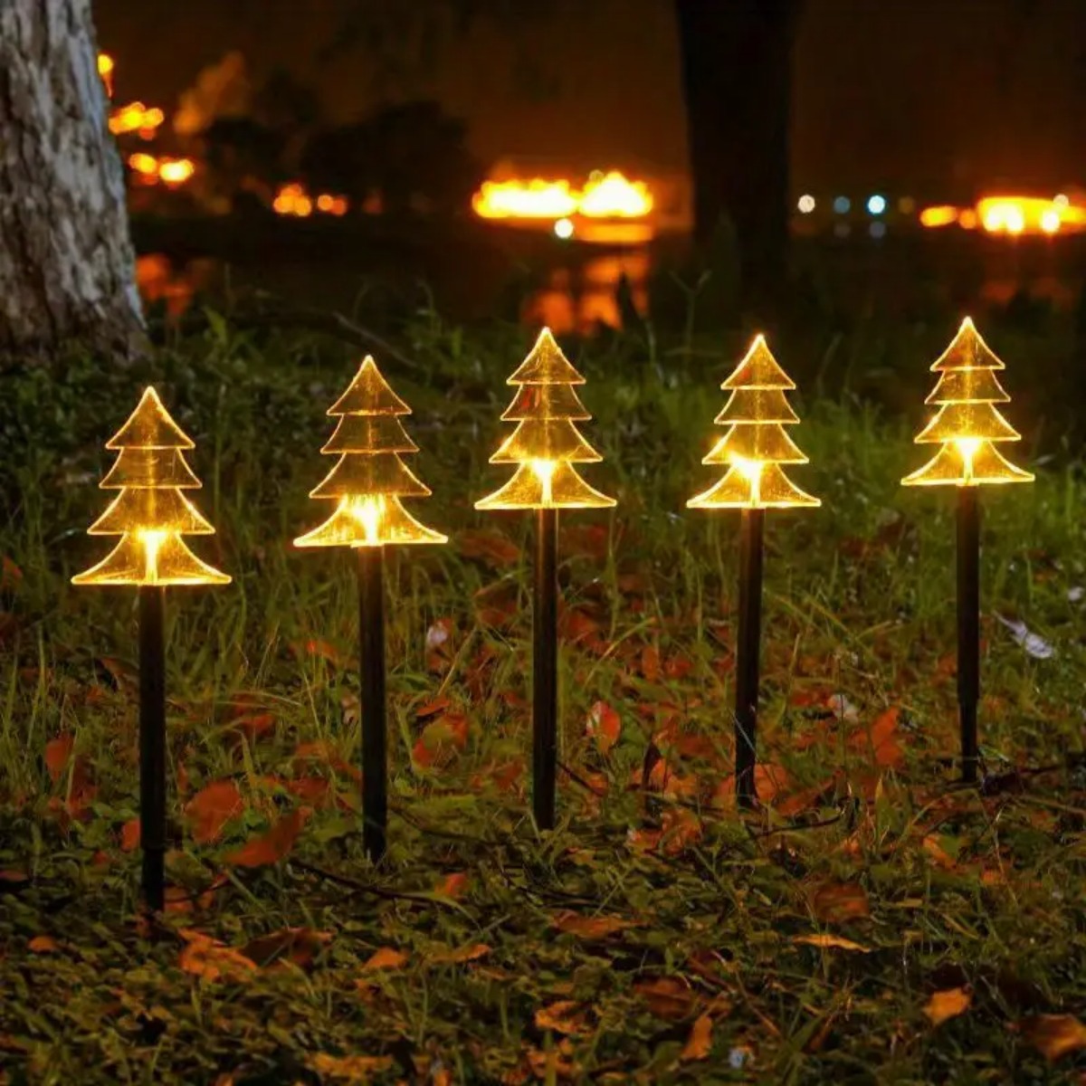 5 Stück Weihnachts-Wege-Lichte – Outdoor Solar Power Xmas Lights Bewertung und Preis