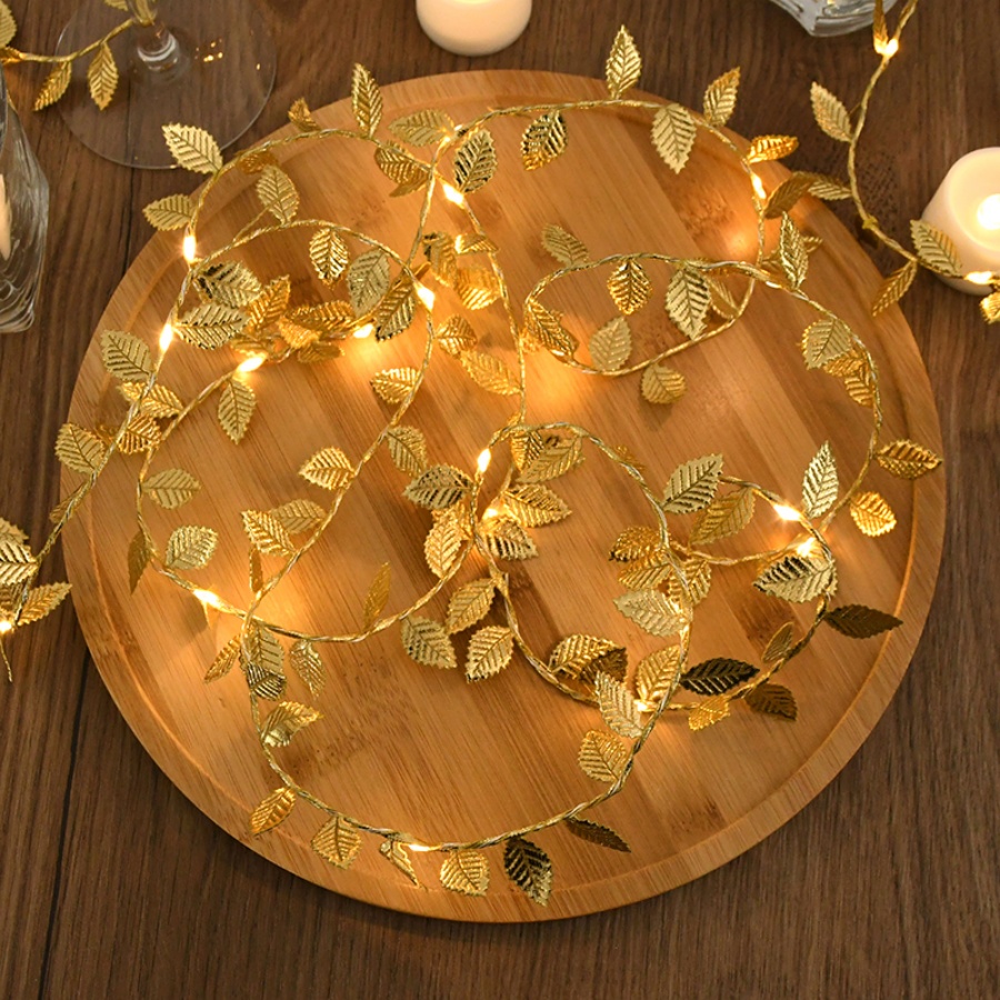 Goldene Blatt-Rattan-Kupferdra – Outdoor Power For Wedding Bewertung und Preis