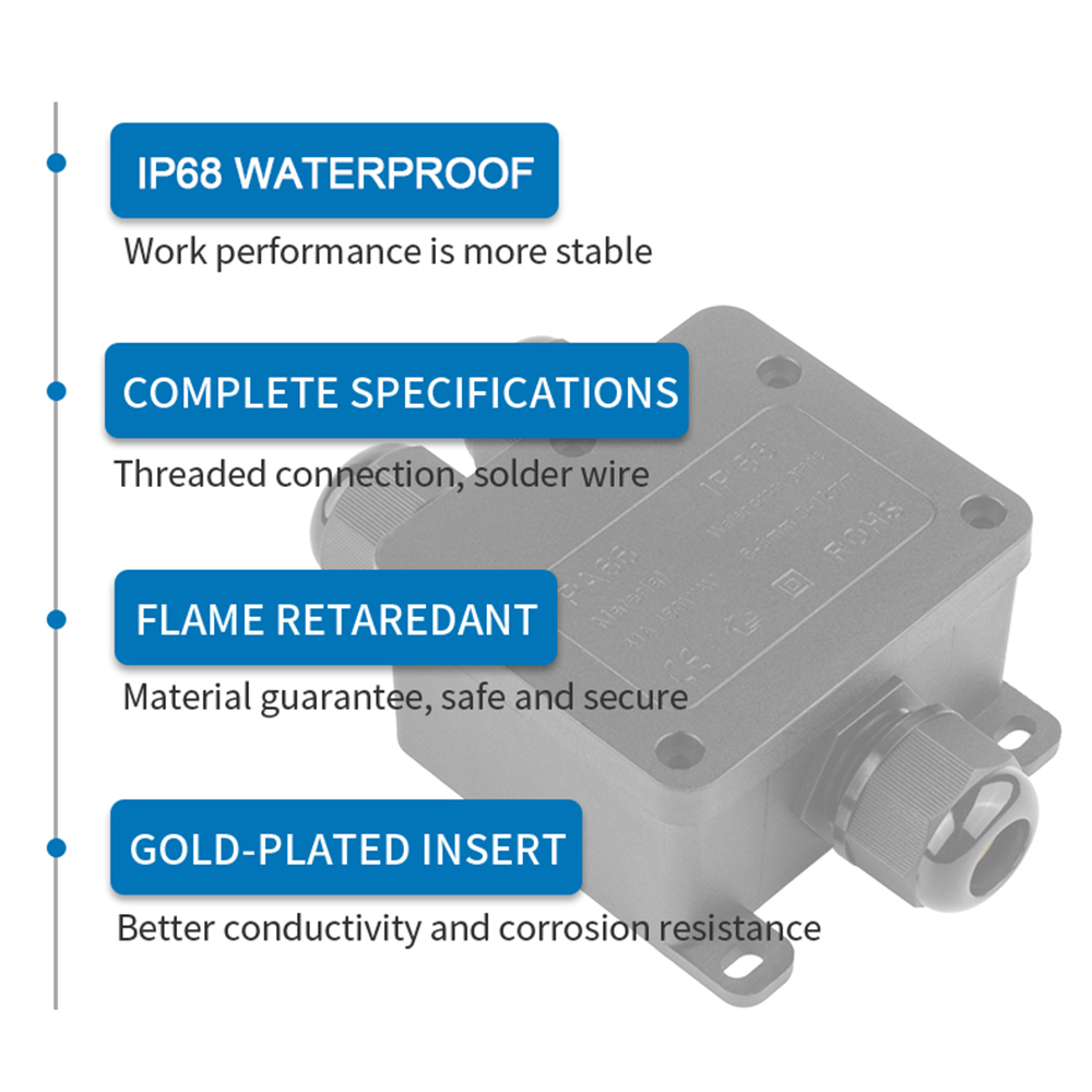 IP68 wasserdichte Anschlussdos – Outdoor Power Distribution Box Bewertung und Preis