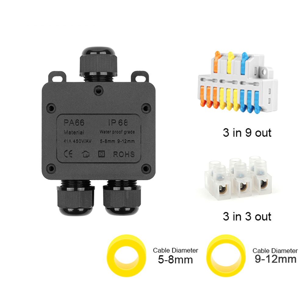 IP68 wasserdichte Anschlussdos – Outdoor Power Distribution Box Bewertung und Preis