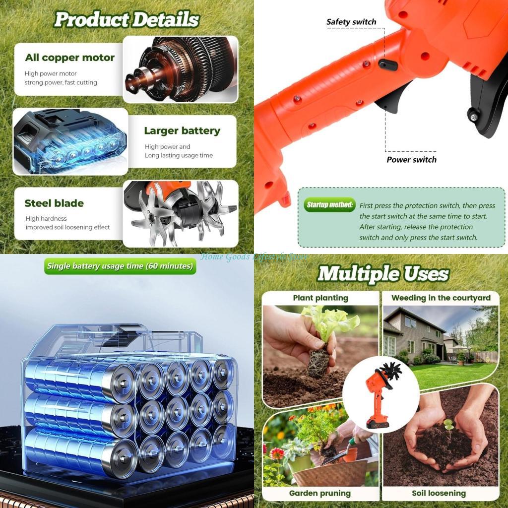 E74E Akku-Mini-Grubber, 21 V,  – Garden Tiller Mini Bewertung und Preis
