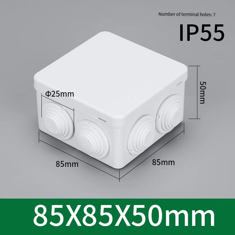 85 * 85 * 50 Outdoor IP55 Wass – Outdoor Power Distribution Box Bewertung und Preis