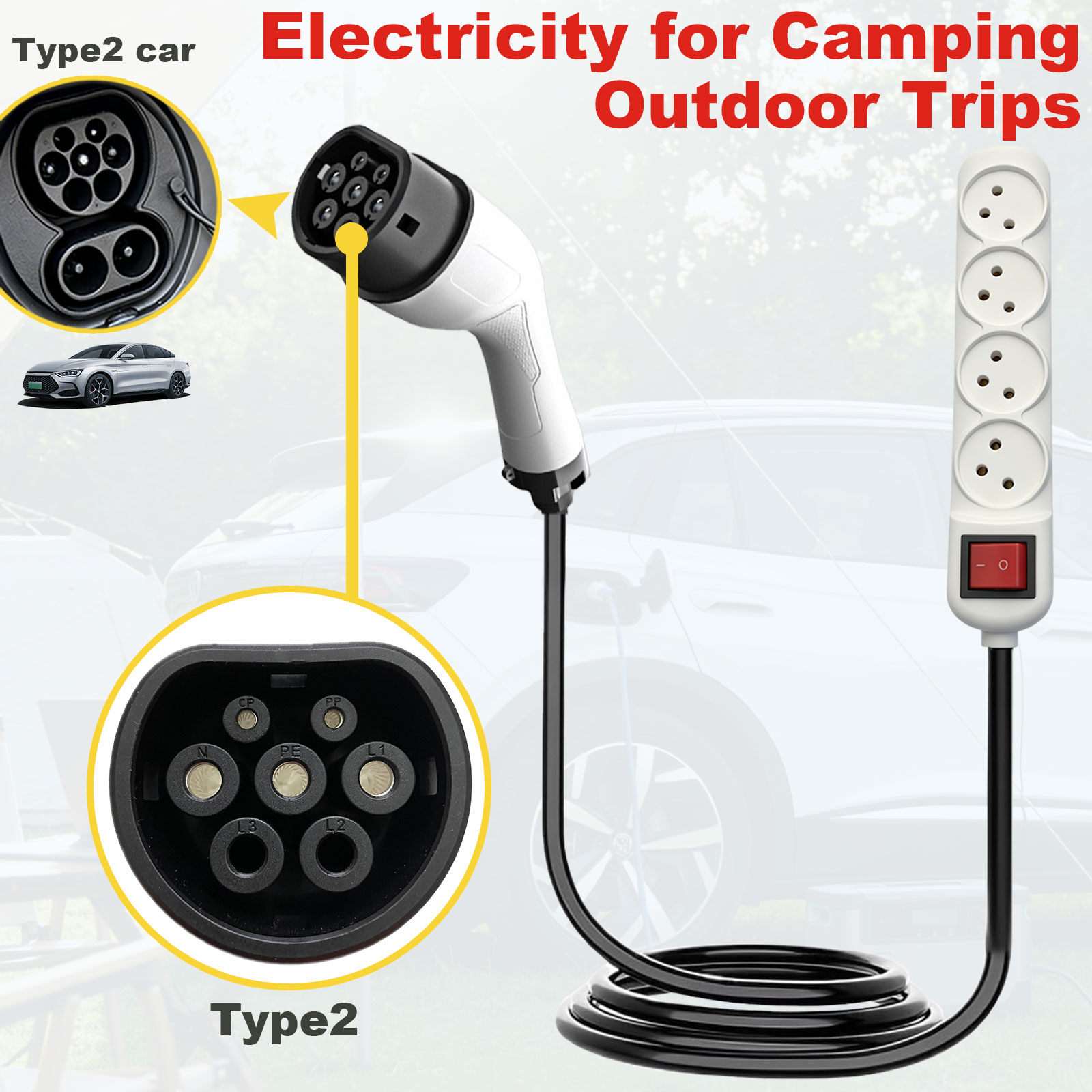 Typ2 V2L Entladeadapter Israel – Outdoor Power Hub Bewertung und Preis