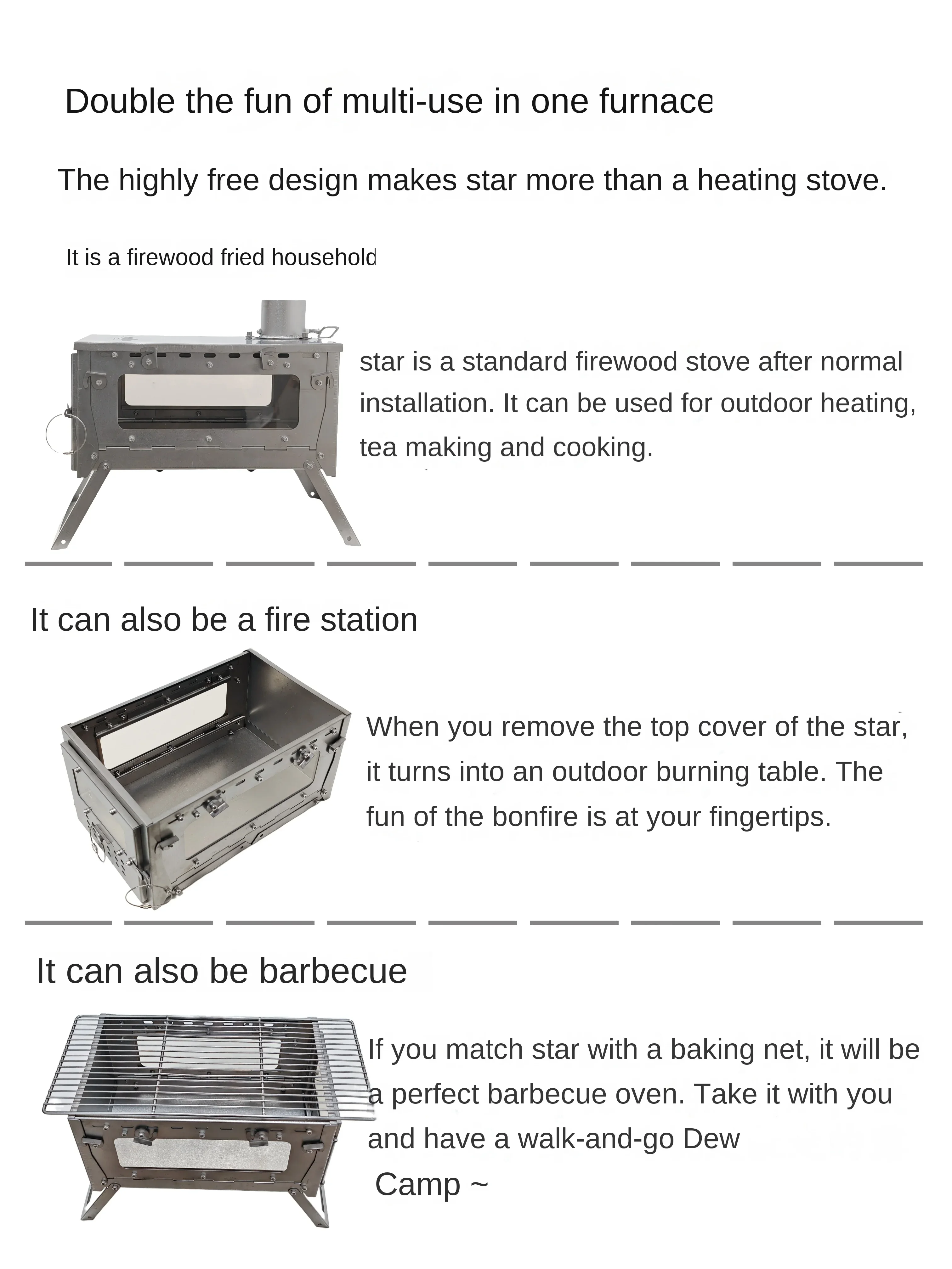 WT Star Ti Klappbarer Brennhol – Outdoor Power Heater Bewertung und Preis