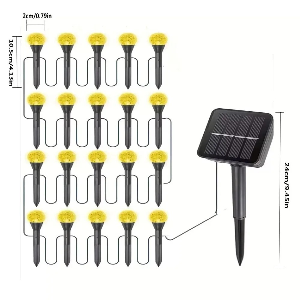 Solarbetriebene 5M 20LED Außen – Outdoor Solar Power Xmas Lights Bewertung und Preis