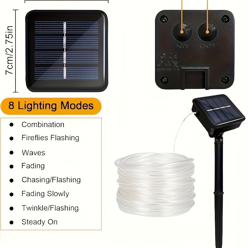 Solar-Lichterkette, 8 Modi, wa – Outdoor Solar Power Xmas Lights Bewertung und Preis