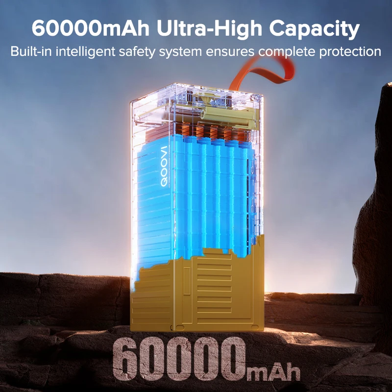QOOVI 60000 mAh Power Bank 22, – Outdoor Usb Power Outlet Bewertung und Preis