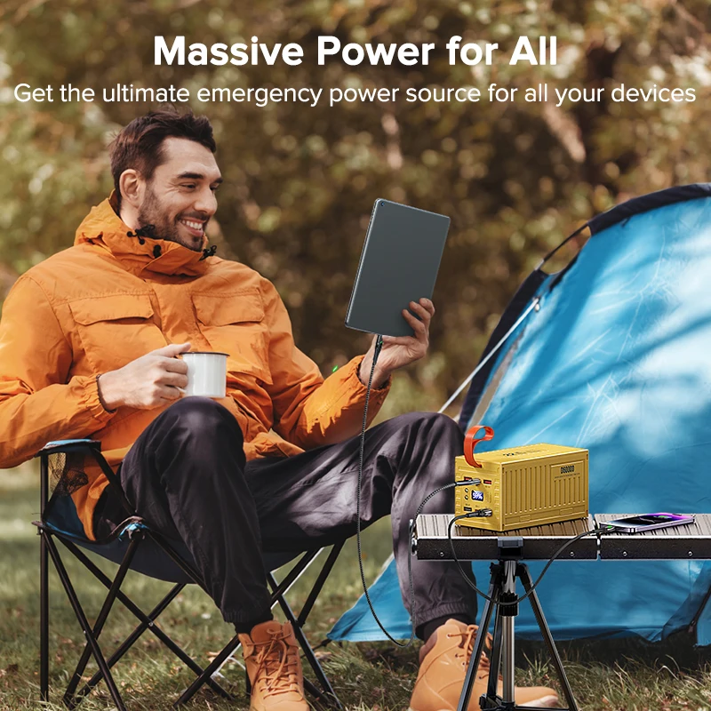 QOOVI 60000 mAh Power Bank 22, – Outdoor Usb Power Outlet Bewertung und Preis