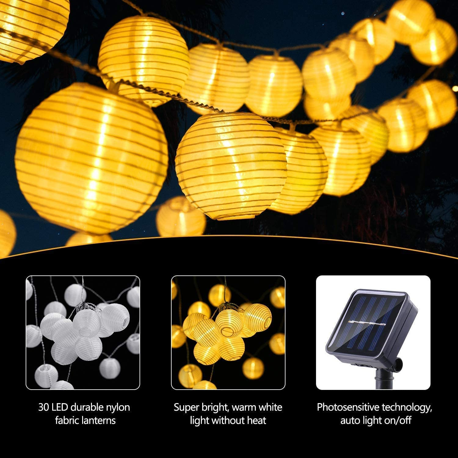 LED Solar Laterne Lichterkette – Outdoor Power For Wedding Bewertung und Preis